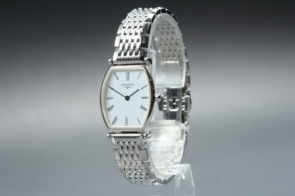 Near MINT LONGINES Grand Classic L4.205.4 White Quartz 21.9mm Ladies Watch