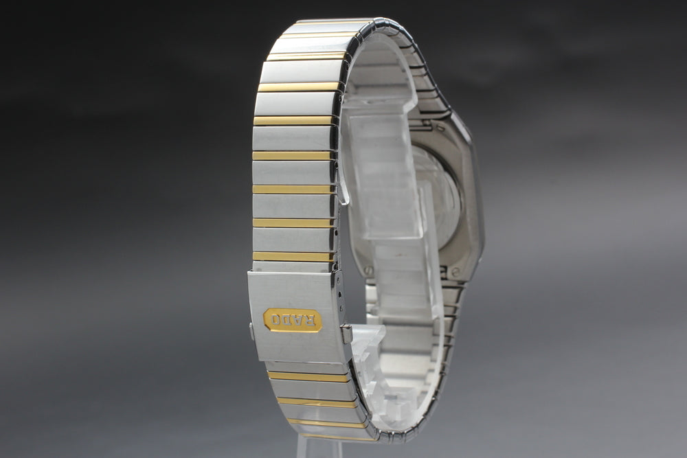 Near MINT RADO DiaStar Diastar 129.0266.3 Gold Quartz Men's Watch