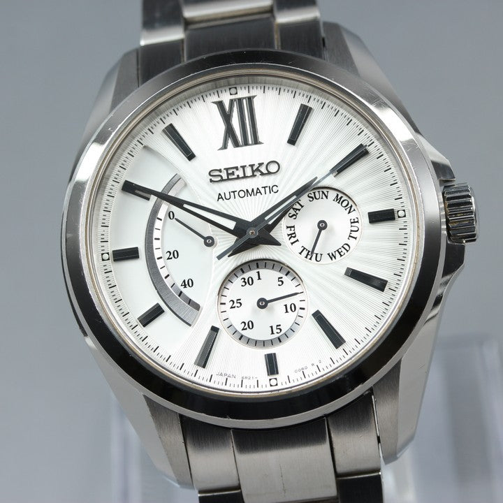 Near MINT SEIKO Presage SARW021/6R21-00W0 White Auto 40mm Men's Watch
