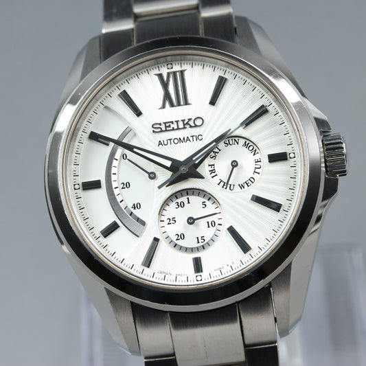 Near MINT SEIKO Presage SARW021/6R21-00W0 White Auto 40mm Men's Watch
