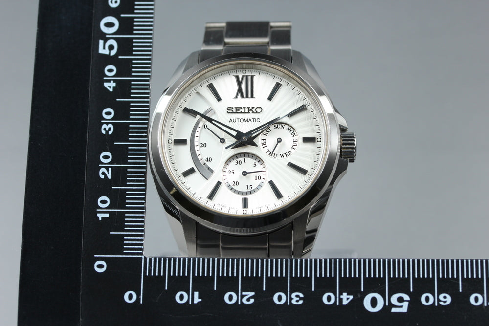 Near MINT SEIKO Presage SARW021/6R21-00W0 White Auto 40mm Men's Watch