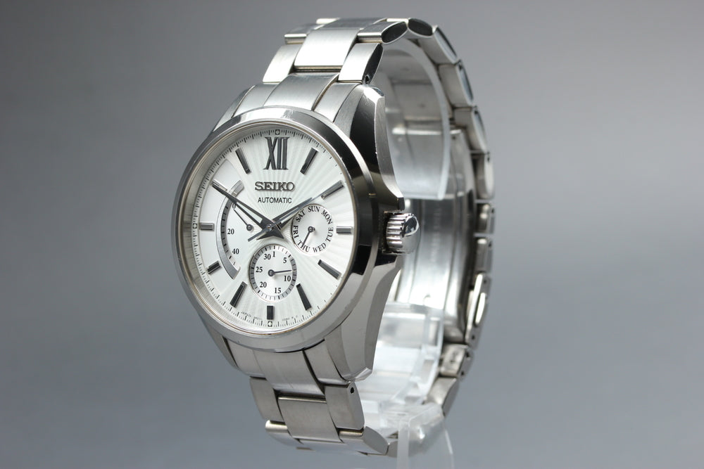 Near MINT SEIKO Presage SARW021/6R21-00W0 White Auto 40mm Men's Watch