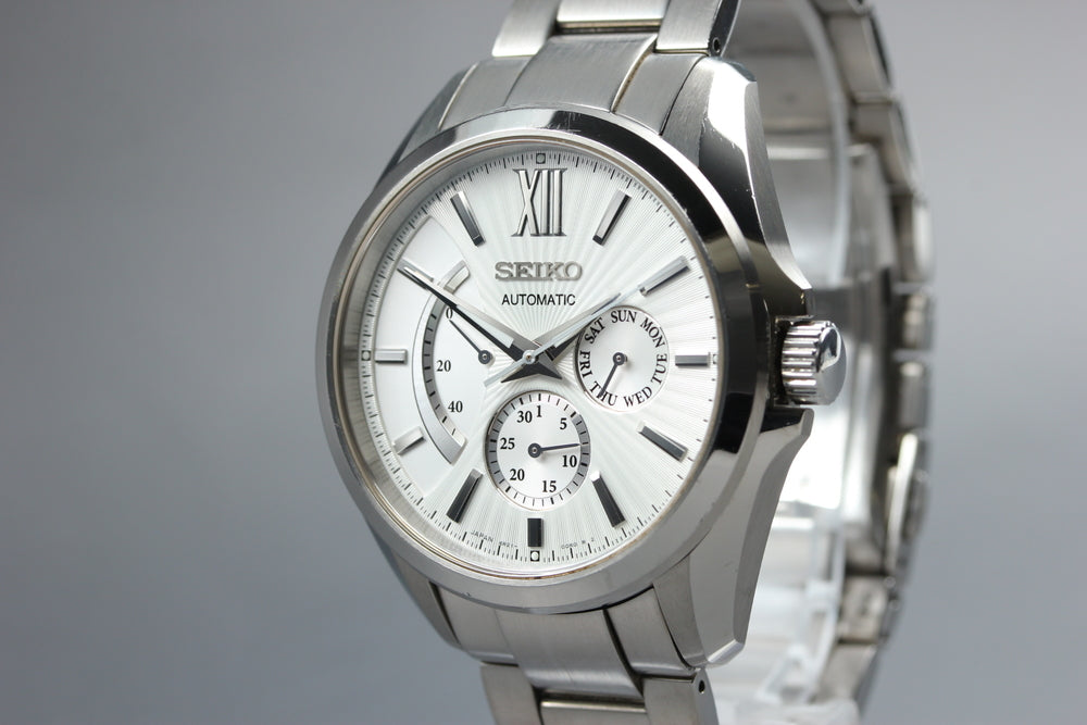 Near MINT SEIKO Presage SARW021/6R21-00W0 White Auto 40mm Men's Watch