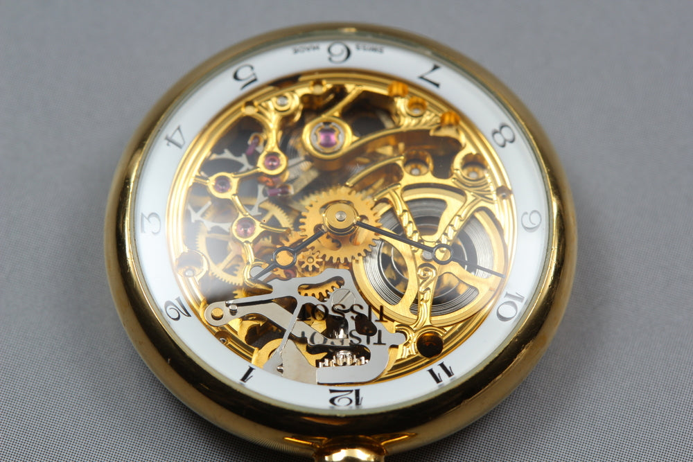 Near MINT TISSOT Manual 26mm Unisex Pocket Watch
