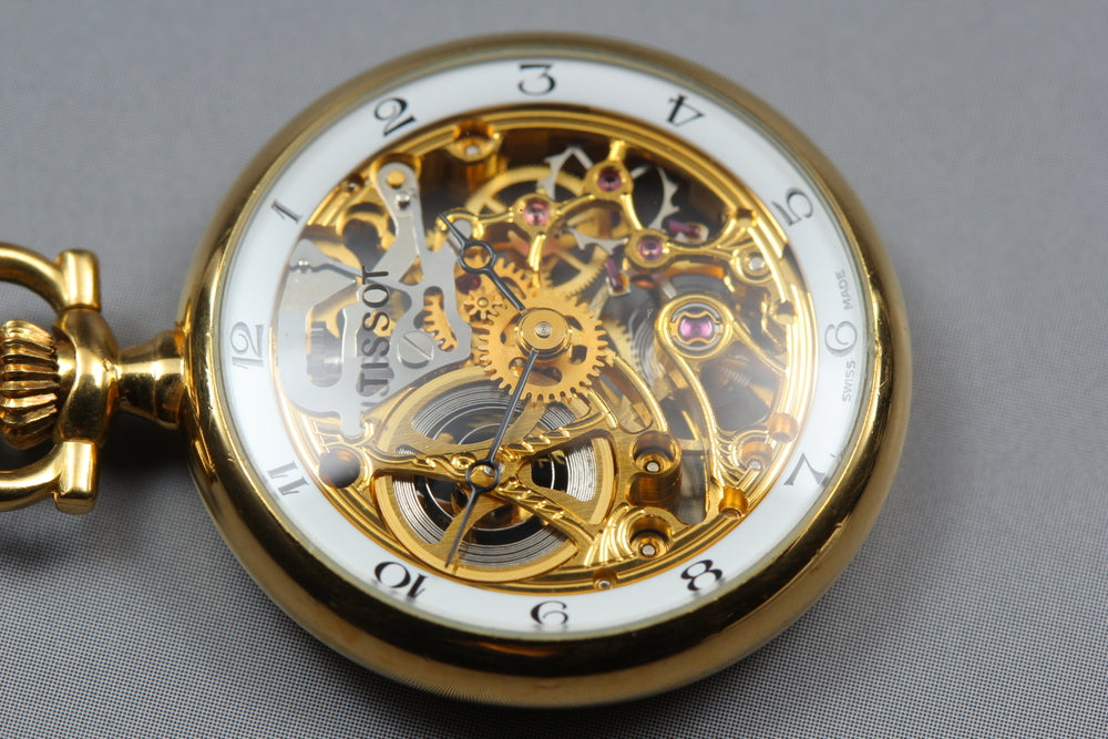 Near MINT TISSOT Manual 26mm Unisex Pocket Watch