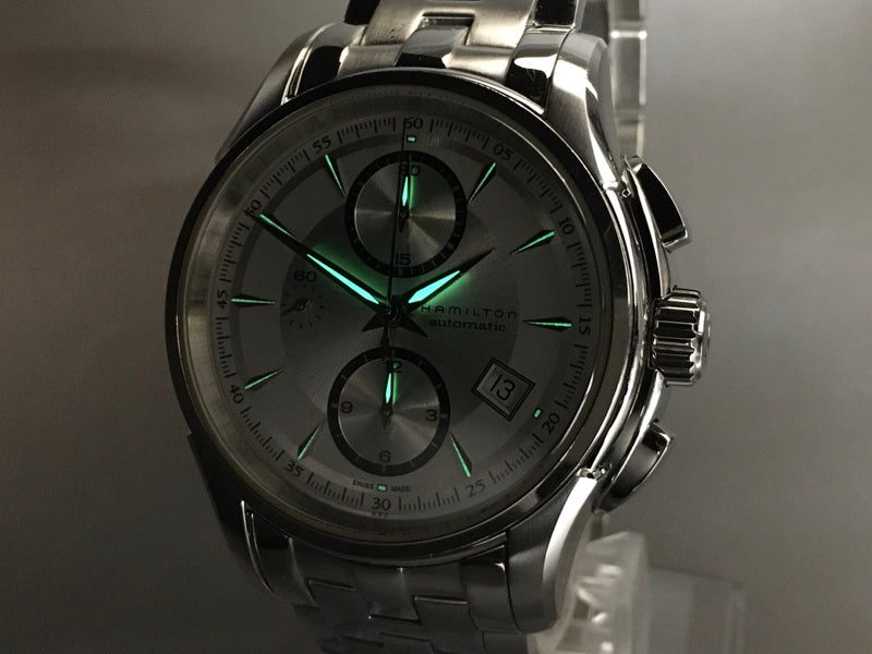 Near MINT HAMILTON Jazzmaster H326160 Silver Auto 42mm Men's Watch