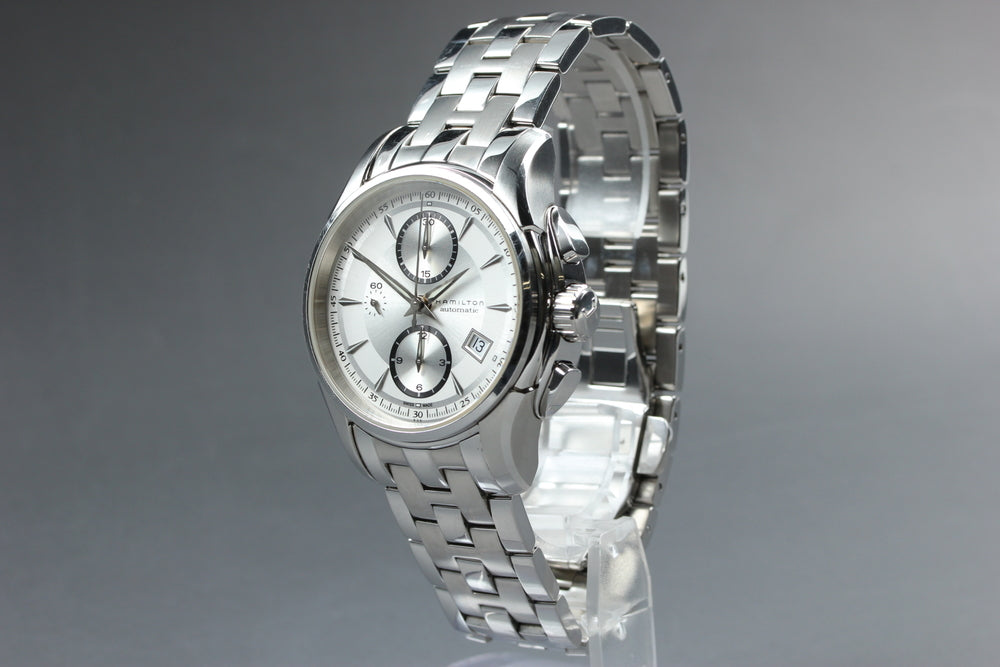 Near MINT HAMILTON Jazzmaster H326160 Silver Auto 42mm Men's Watch