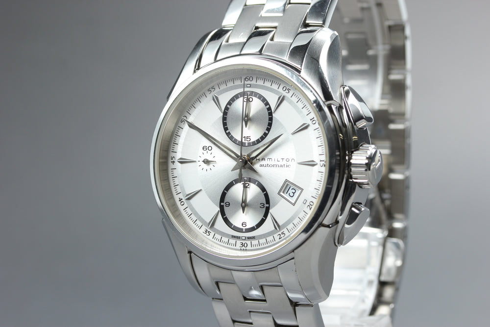 Near MINT HAMILTON Jazzmaster H326160 Silver Auto 42mm Men's Watch