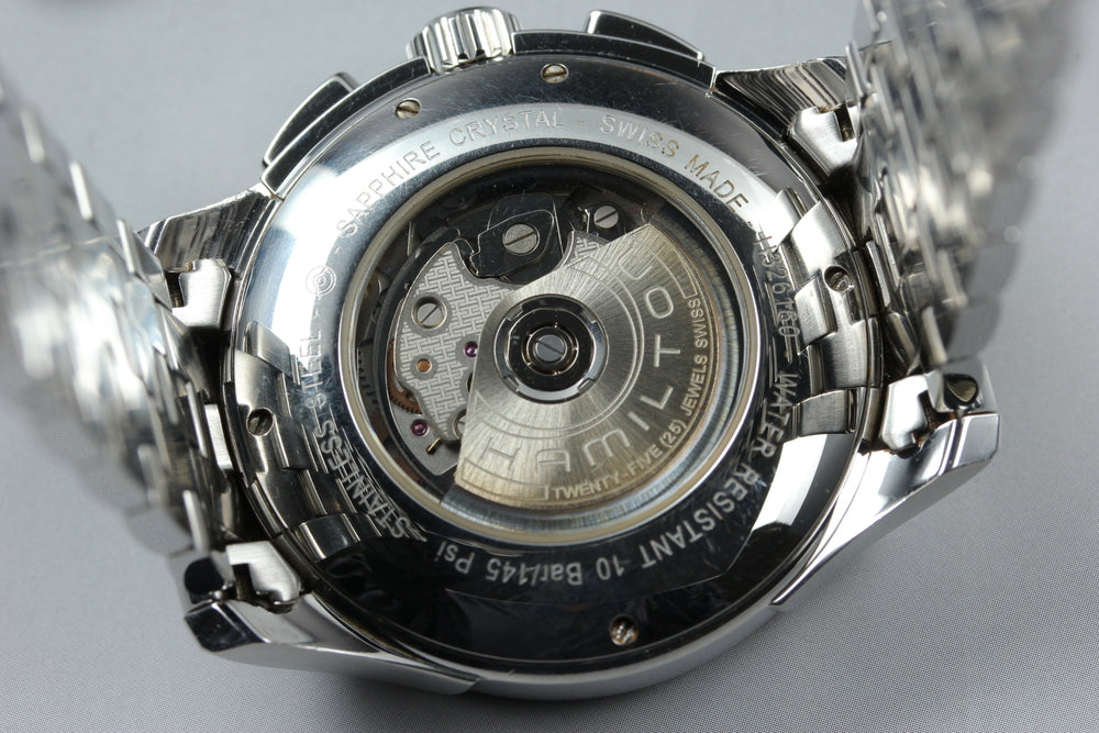 Near MINT HAMILTON Jazzmaster H326160 Silver Auto 42mm Men's Watch