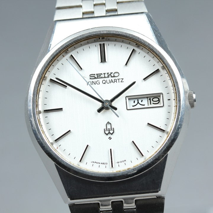 SEIKO King Quartz 4823-8100 Silver Quartz 35mm Men's Watch 1977