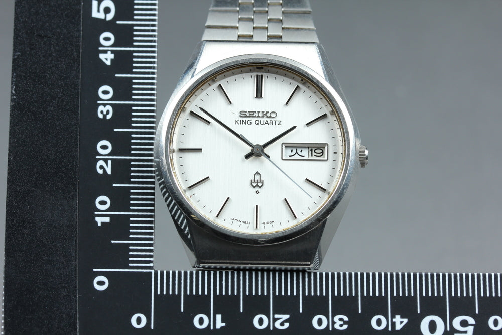 SEIKO King Quartz 4823-8100 Silver Quartz 35mm Men's Watch 1977