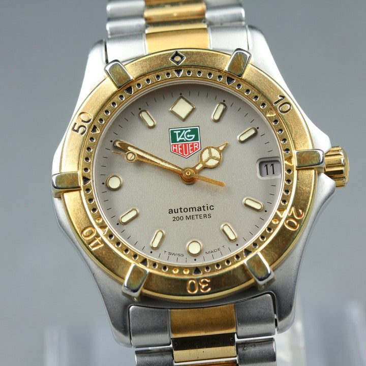 Near MINT TAG Heuer Professional 2000 665.013F Silver Auto 34mm Men's Watch