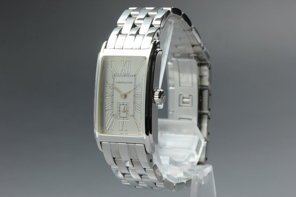 Near MINT HAMILTON Ardmore 6267 Silver Quartz 18mm Ladies Watch