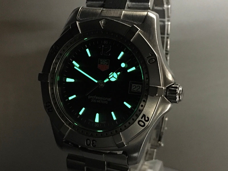 TAG Heuer Professional 2000 WK1110-0 Black Quartz 38mm Men's Watch