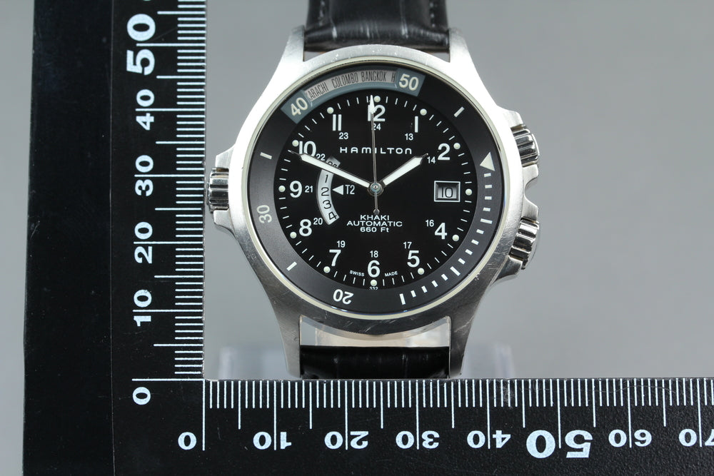 Near MINT HAMILTON Khaki H776151 Black Auto 42mm Men's Watch