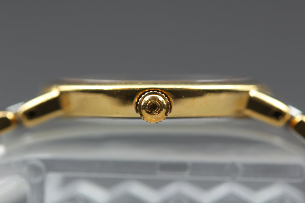 Near MINT OMEGA De Ville 795.0897.2 Cal.1459 White Quartz 22mm Ladies Watch