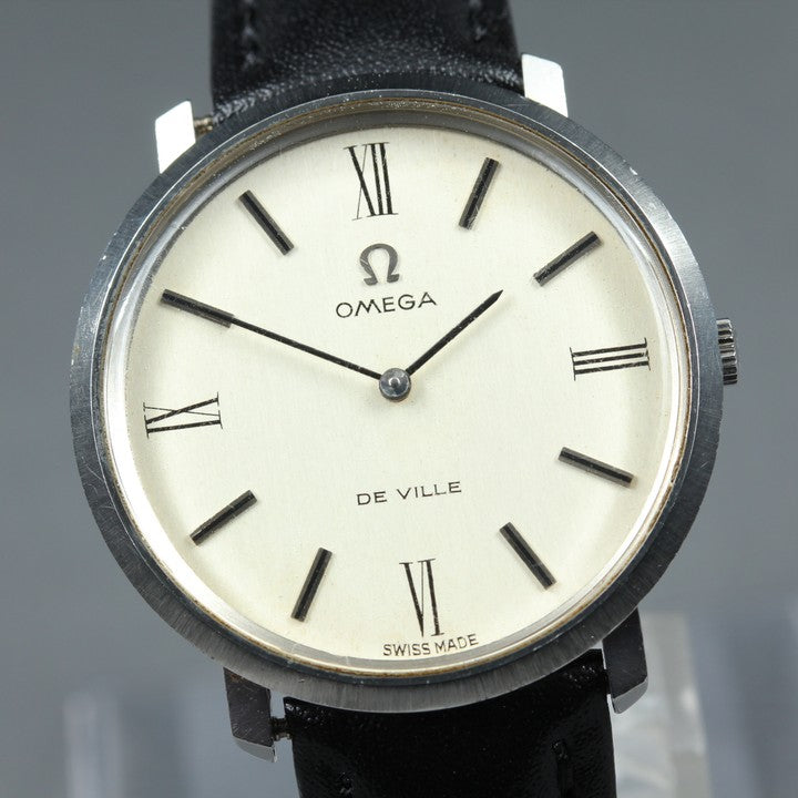 OMEGA De Ville 111.077 Cal.620 Silver Manual 33mm Men's Watch 1970