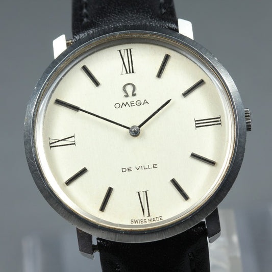 OMEGA De Ville 111.077 Cal.620 Silver Manual 33mm Men's Watch 1970