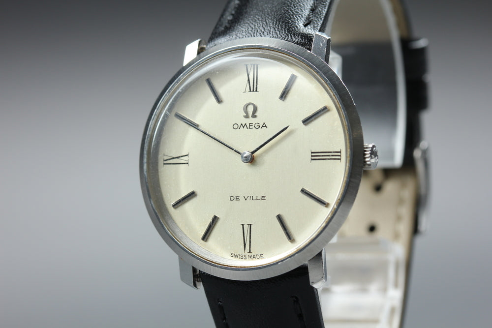 OMEGA De Ville 111.077 Cal.620 Silver Manual 33mm Men's Watch 1970