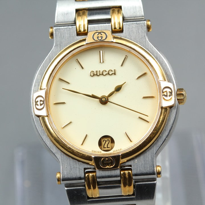 Near MINT GUCCI 9000M Quartz 31mm Men's Watch