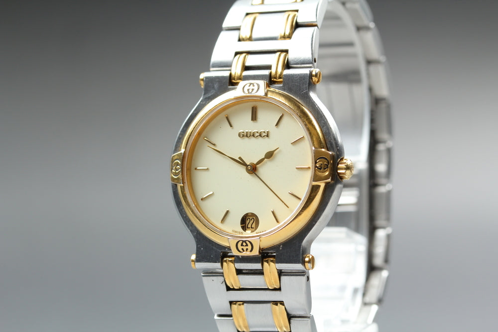 Near MINT GUCCI 9000M Quartz 31mm Men's Watch
