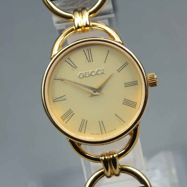 GUCCI 6000.2.L Gold Quartz 23mm Ladies Watch