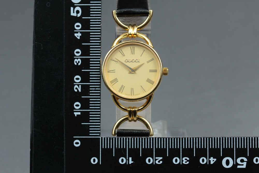 GUCCI 6000.2.L Gold Quartz 23mm Ladies Watch