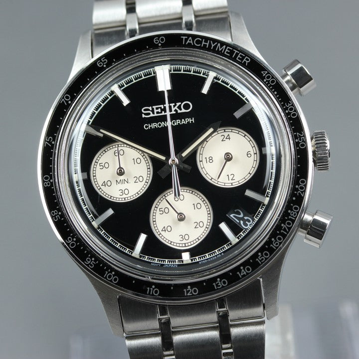 Near MINT SEIKO Selection SBTR055/8T63-03P0 White/Black Quartz 38mm Men's Watch