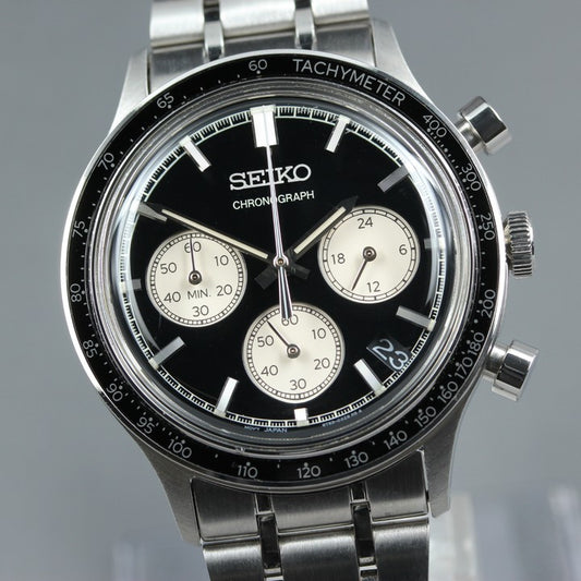 Near MINT SEIKO Selection SBTR055/8T63-03P0 White/Black Quartz 38mm Men's Watch