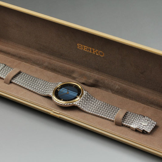 Near MINT SEIKO Credor 5A74-0230 Quartz 32mm Men's Watch 1989