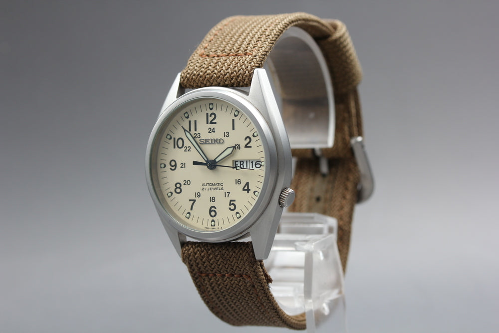 Near MINT SEIKO Seiko 5 7S26-3060 Auto 35mm Men's Watch