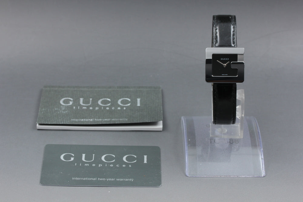 Near MINT GUCCI 3600 L Black Quartz Ladies Watch