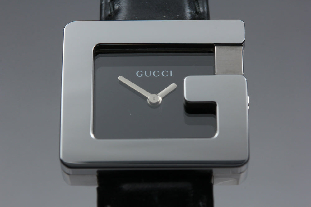 Near MINT GUCCI 3600 L Black Quartz Ladies Watch