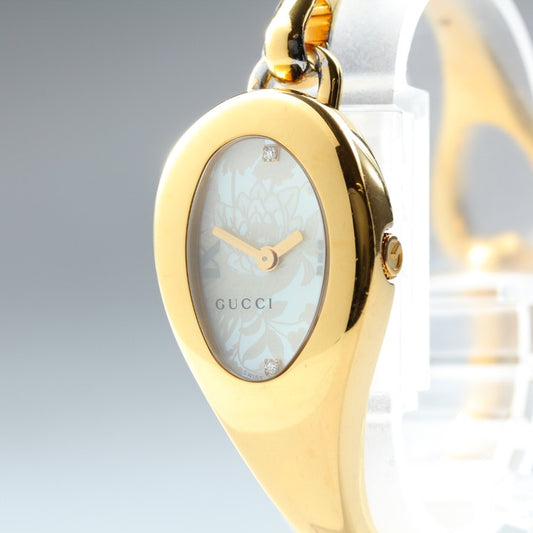 Near MINT GUCCI Horsebit 103 Silver Quartz 21mm Ladies Watch
