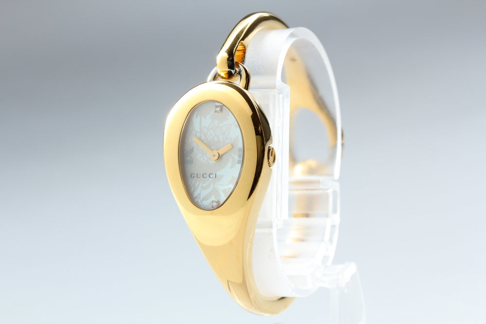 Near MINT GUCCI Horsebit 103 Silver Quartz 21mm Ladies Watch