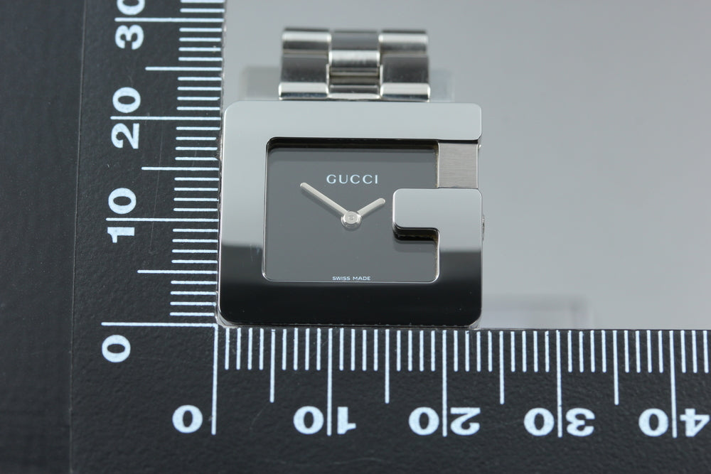 Near MINT GUCCI 3600L Black Quartz Ladies Watch