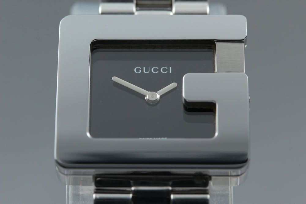 Near MINT GUCCI 3600L Black Quartz Ladies Watch