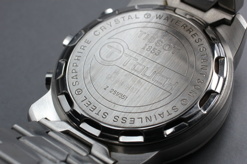 Near MINT TISSOT T-Touch Z251/351 Silver Quartz 40mm Men's Watch