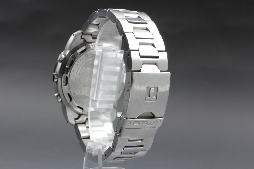 Near MINT TISSOT T-Touch Z251/351 Silver Quartz 40mm Men's Watch
