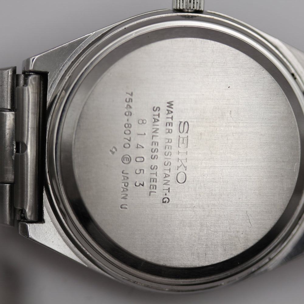 SEIKO TYPE II 7546-8070 Silver Quartz Watch