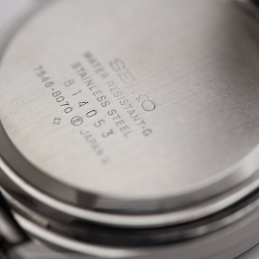 SEIKO TYPE II 7546-8070 Silver Quartz Watch