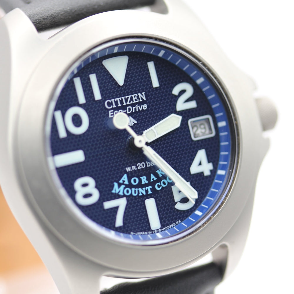 Near MINT CITIZEN Promaster 7878-H30351 Blue Eco-Drive Watch