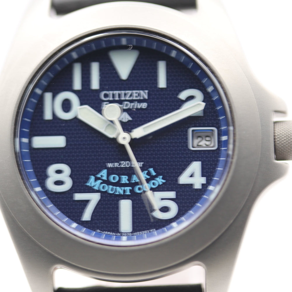 Near MINT CITIZEN Promaster 7878-H30351 Blue Eco-Drive Watch