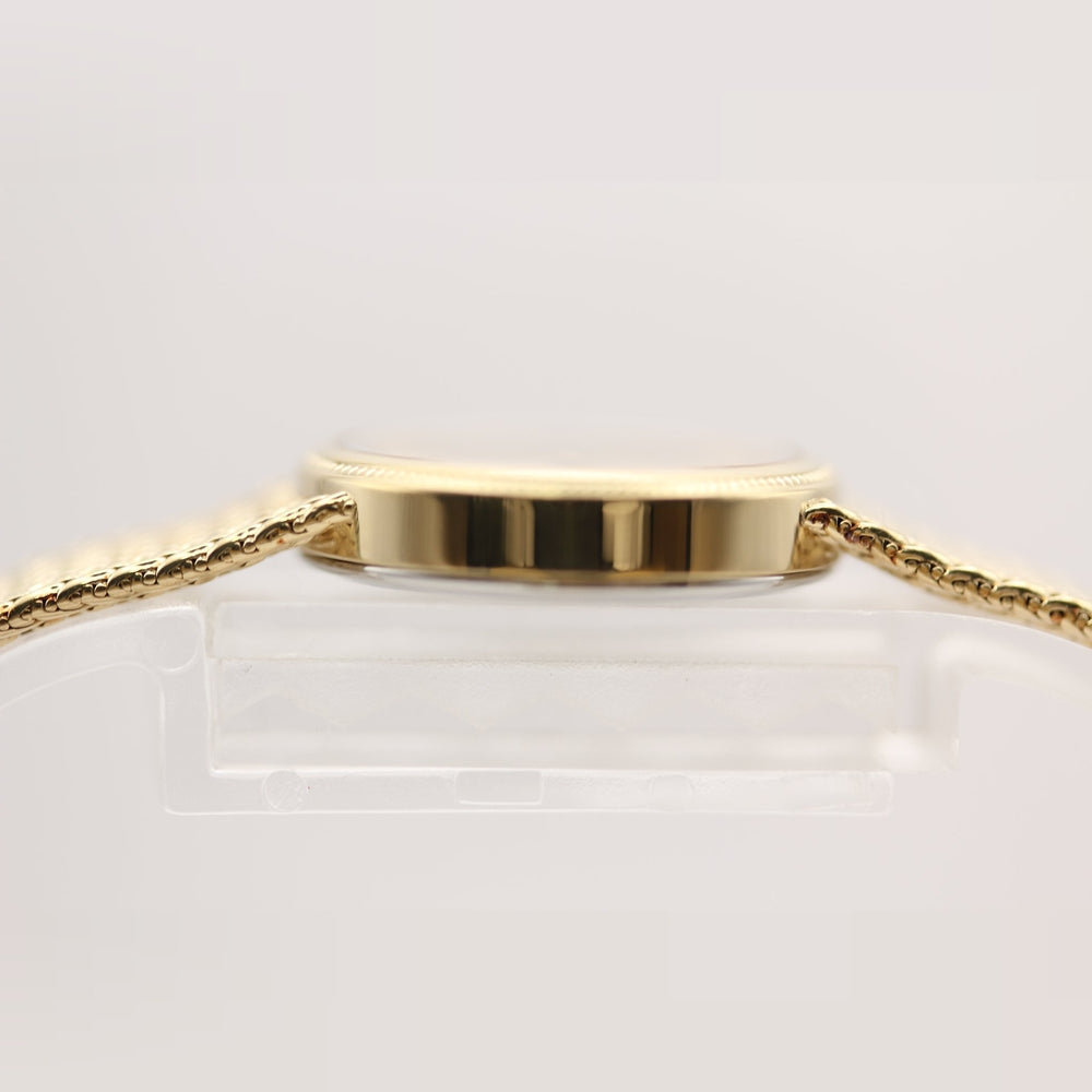 Near MINT SEIKO Exceline 1221-0100 Gold Quartz Watch