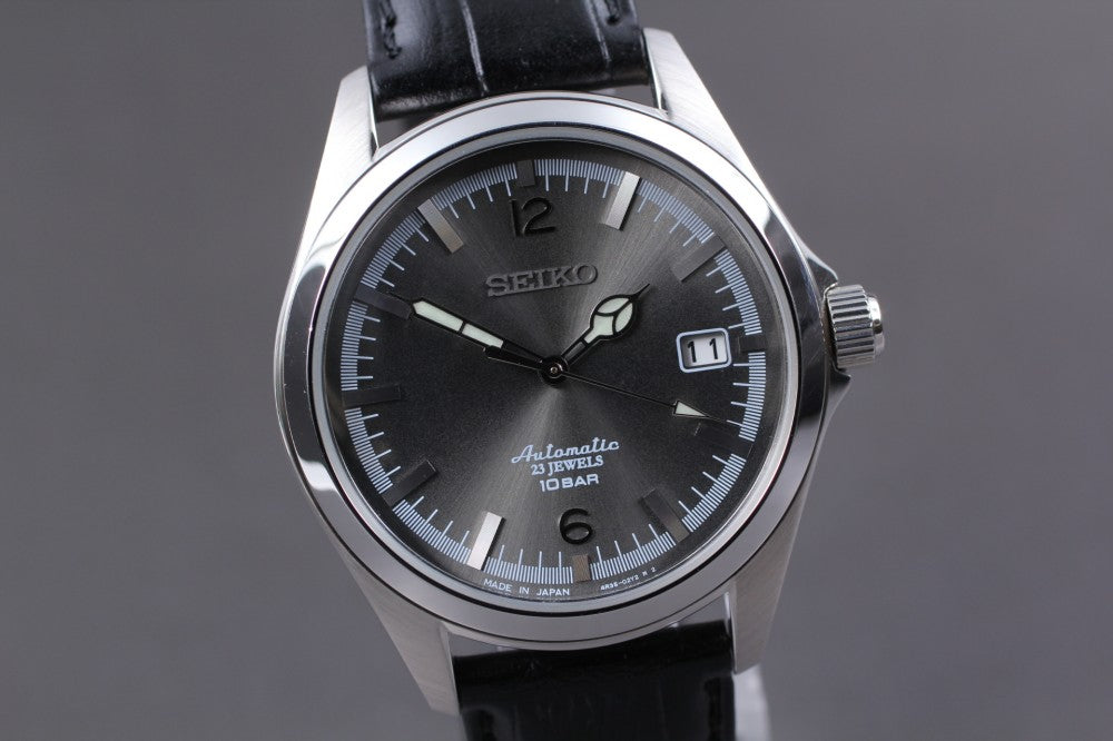 Near MINT SEIKO TiCTAC Collaboration 4R35-02R0 Silver Auto 41mm Men's Watch