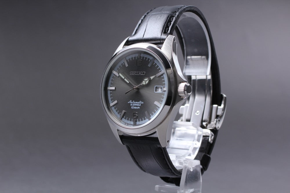 Near MINT SEIKO TiCTAC Collaboration 4R35-02R0 Silver Auto 41mm Men's Watch