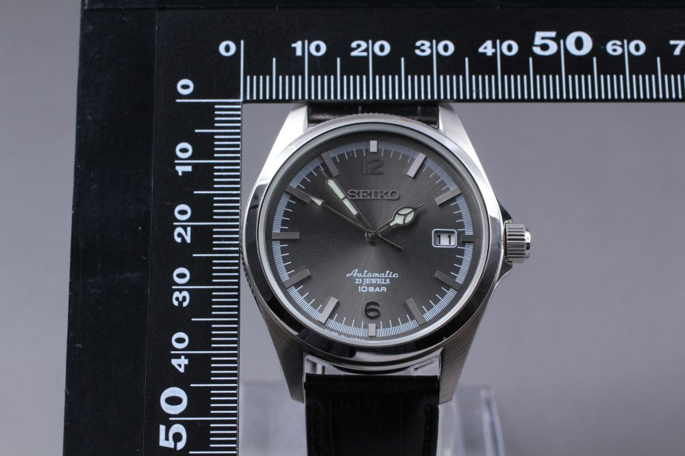 Near MINT SEIKO TiCTAC Collaboration 4R35-02R0 Silver Auto 41mm Men's Watch
