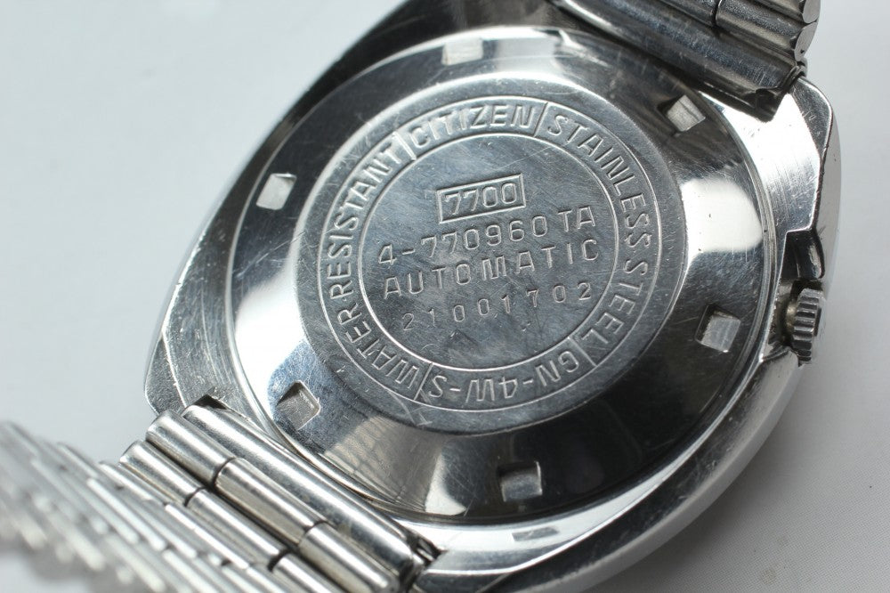 CITIZEN Seven Stars V2 7700-771556 Green Auto 38mm Men's Watch 1972