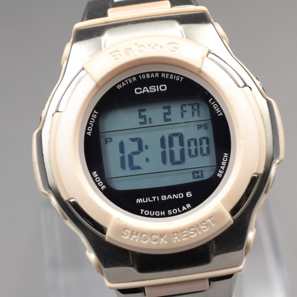 Near MINT CASIO Baby-G BGD-1300D LCD Solar Quartz 39.4mm Ladies Watch