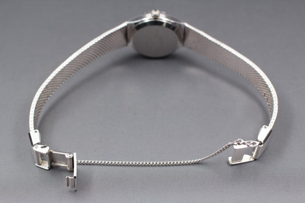 Near MINT SEIKO Bracelet 43-7000 Silver Quartz 22mm Ladies Watch 1979